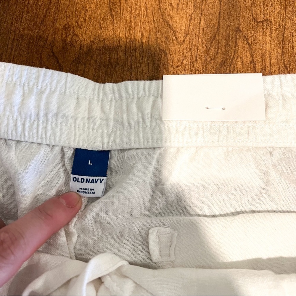 NWT Old Navy High Rise Linen Blend Shorts - Picture 4 of 6